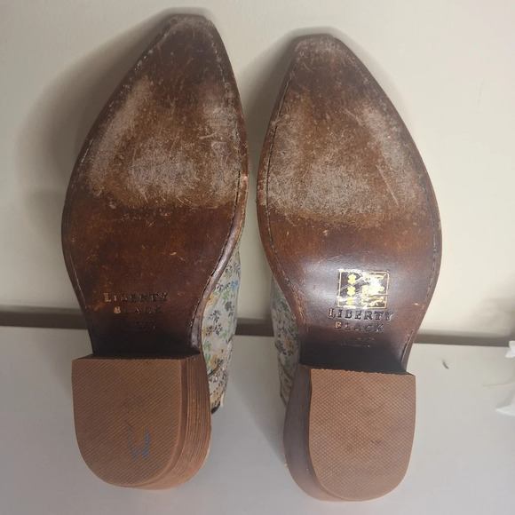 Liberty Black Mila sling back booties SZ 7 - Picture 8 of 9